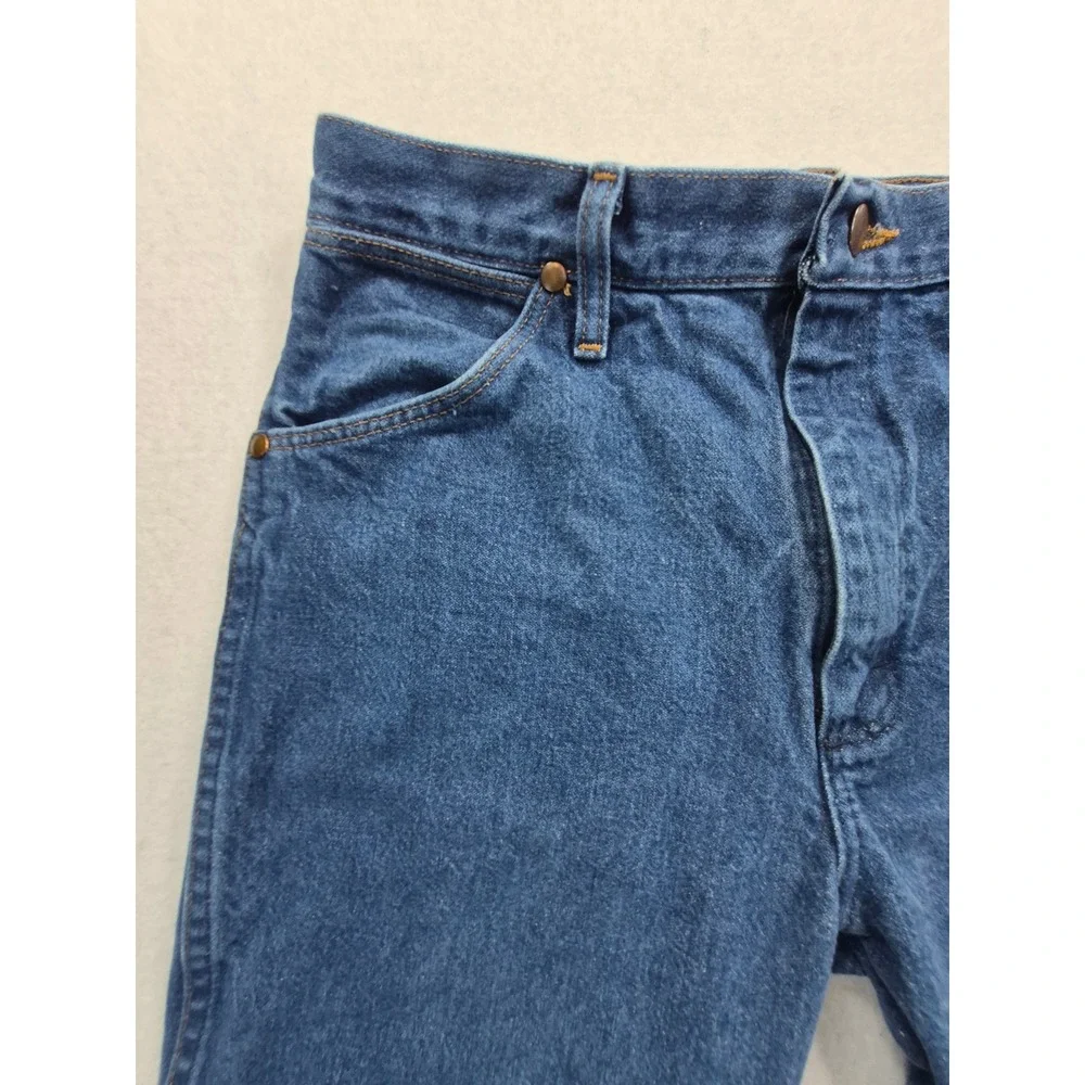 Wrangler 13MWZ Cowboy Cut Original Fit Jeans Men's 34x30 Western Denim Blue